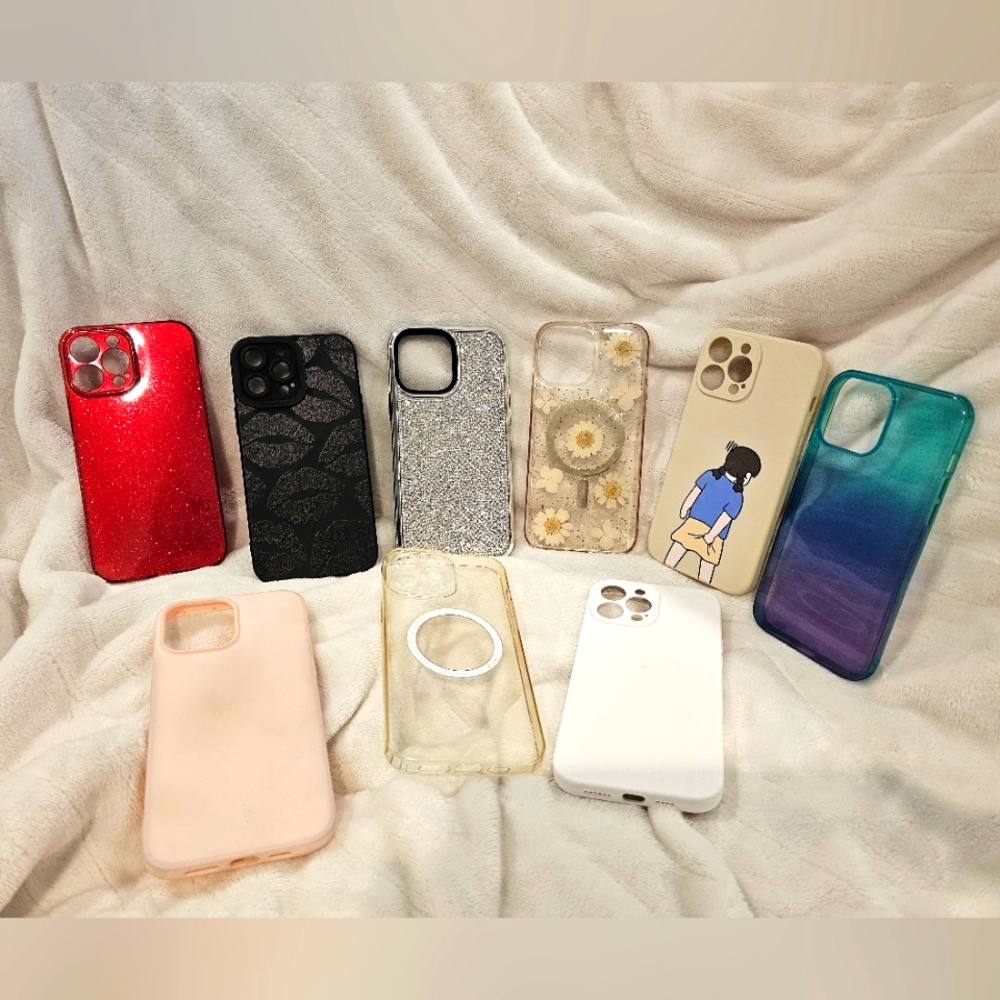 iPhone 13 Pro Max Cases Lot of 9 Variety of Styles & Color EUC